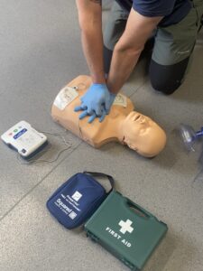 First Aiders Training delivering CPR